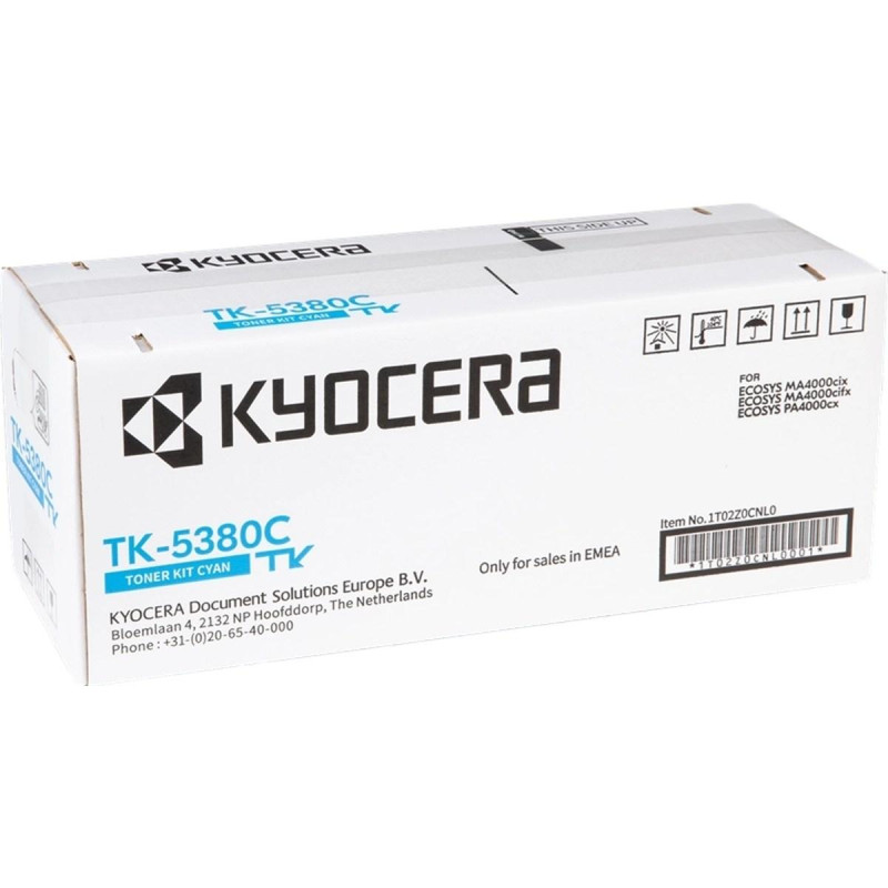 TONER ORIGINALE (TK-5380C, 1T02Z0CNL0) PER KYOCERA ECOSYS PA3500CX (10K) CIANO