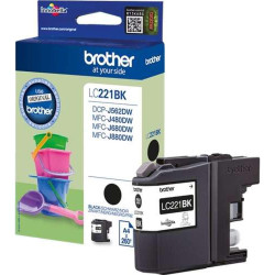 CARTUCCIA ORIGINALE (LC-221BK) BROTHER DCP-J562DW | 260 PAGINE | NERO