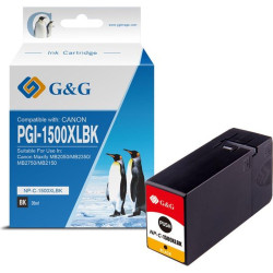 CARTUCCIA COMPATIBILE (PGI-1500BK, 9182B001) PER CANON MB2050 (35ML) (1,2K) NERO XL