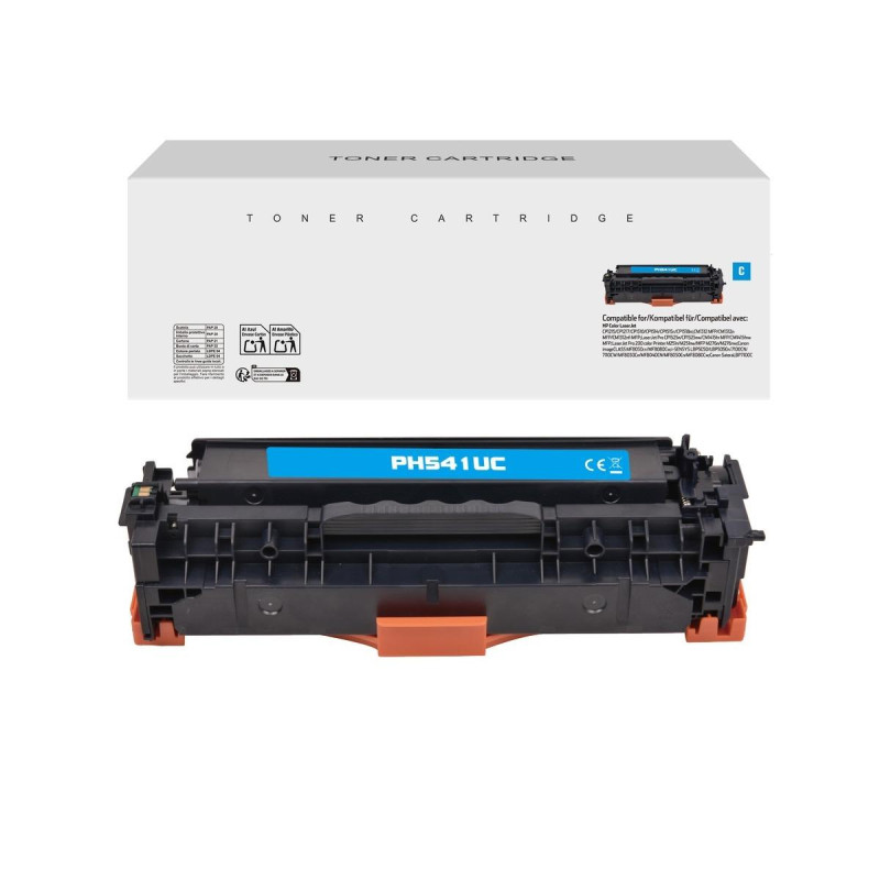 TONER COMPATIBILE (CB541A, 125A, CE321A, CF211A, 716C, 731C) PER HP CP1215 (1,4K) CIANO