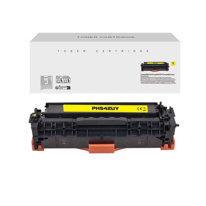 TONER COMPATIBILE (CB542A, 125A, CE322A, CF212A, 716Y, 731Y) PER HP CP1215 (1,4K) GIALLO