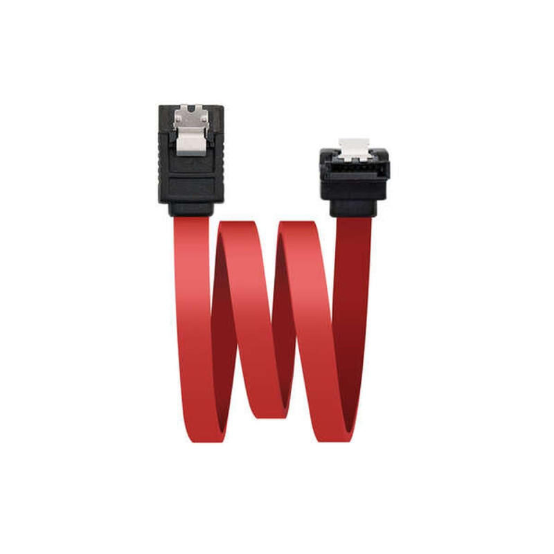 CAVO DATI SATA NANOCABLE CON CONNETTORI ANGOLARI 0,50 M - ROSSO