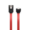 CAVO DATI SATA NANOCABLE CON CONNETTORI ANGOLARI 0,50 M - ROSSO