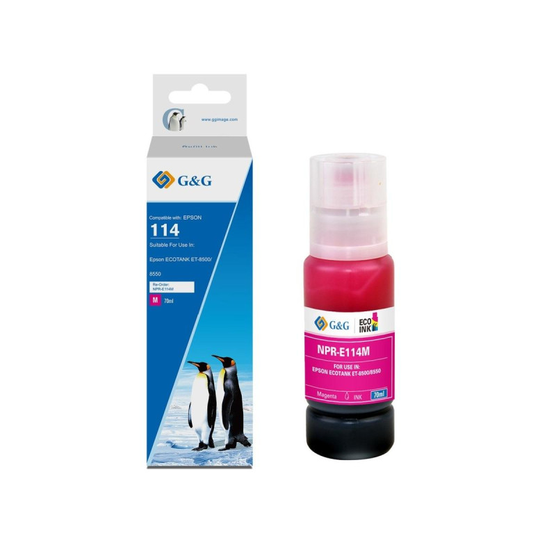 INCHIOSTRO COMPATIBILE (C13T07B340, 114) PER EPSON ET-8550 | MAGENTA