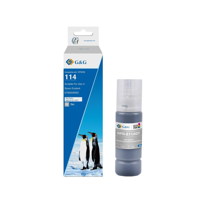 INCHIOSTRO COMPATIBILE (C13T07B540, 114) PER EPSON ET-8550 | GRIGIO