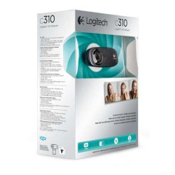 WEBCAM LOGITECH C310 HD 720P - 5MPX - USB 2.0 - MICROFONO INTEGRATO - ANGOLO DI VISIONE 60º - MESSA A FUOCO FISSA - CAVO 1,50 - 