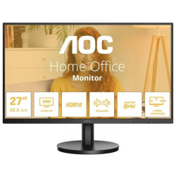 MONITOR 27" AOC U27B3A LED IPS UHD 4K 60HZ HDR10 | NERO