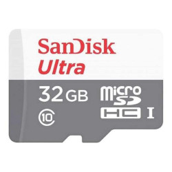 SCHEDA SANDISK ULTRA MICRO SDHC DA 32 GB UHS-I U1 CLASSE 10 100 MB/S + ADATTATORE SD