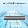 BOX ESTERNO VENTION PER SSD M.2 NVME - DISSIPATORE DI CALORE - USB 3.1 - VELOCITÀ FINO A 10 GBPS - ALLUMINIO - MODALITÀ DI SOSPE