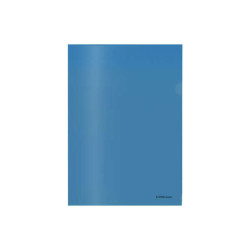 CARTELLE PORTADODUMENTI ERICHKRAUSE GLOSSY CLASSIC CON BORDI RIFINITI A MANO - FORMATO A4 SEMITRASPARENTE - BLU