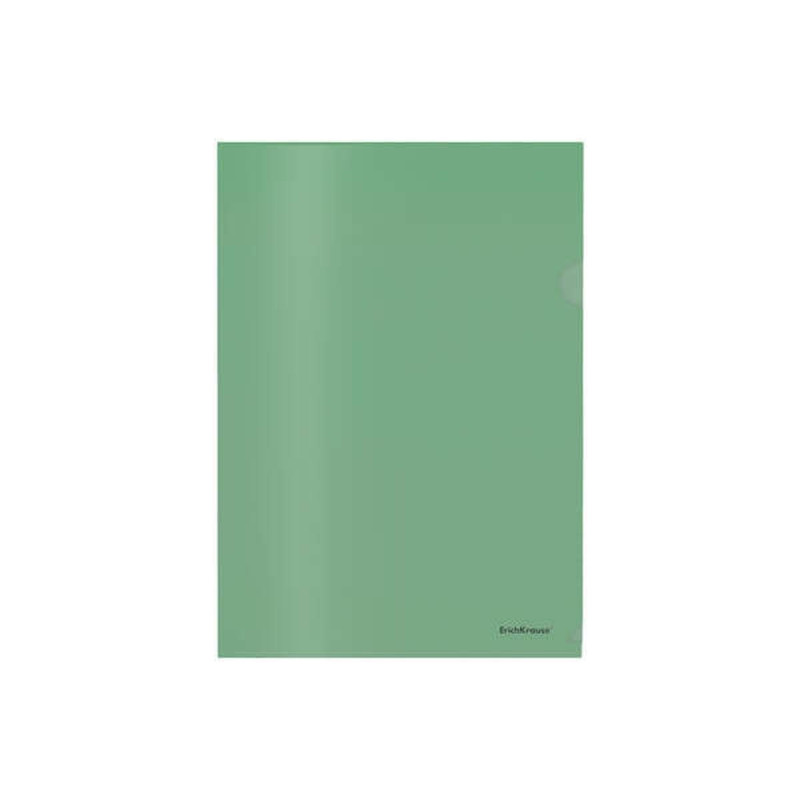 CARTELLE PORTADODUMENTI ERICHKRAUSE GLOSSY CLASSIC CON BORDI RIFINITI A MANO - FORMATO A4 SEMITRASPARENTE - VERDE