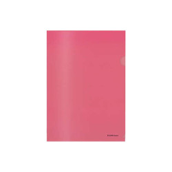 CARTELLE PORTADODUMENTI ERICHKRAUSE GLOSSY CLASSIC CON BORDI RIFINITI A MANO - FORMATO A4 SEMITRASPARENTE - ROSSA