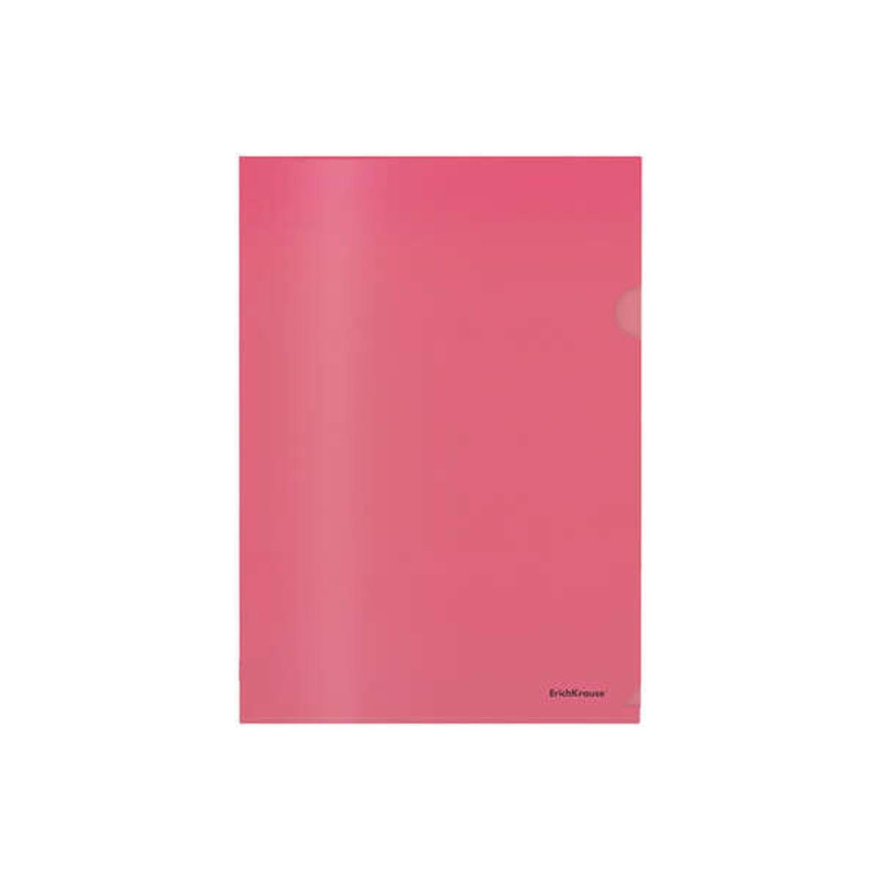 CARTELLE PORTADODUMENTI ERICHKRAUSE GLOSSY CLASSIC CON BORDI RIFINITI A MANO - FORMATO A4 SEMITRASPARENTE - ROSSA