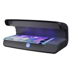 RILEVATORE DI BANCONOTE FALSE SAFESCAN 55 LED UV - RIFLETTORE INTEGRATO - ADATTO PER PASSAPORTI, CARTE D'IDENTITÀ E CARTE DI CRE