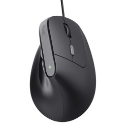 MOUSE ERGONOMICO TRUST BAYO II - 2400 DPI - 6 PULSANTI - COLORE NERO