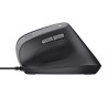 MOUSE ERGONOMICO TRUST BAYO II - 2400 DPI - 6 PULSANTI - COLORE NERO