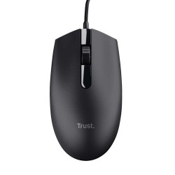 MOUSE USB TRUST BASI 1200 DPI - 3 PULSANTI - UTILIZZO AMBIDESTRO - CAVO DA 1,60 M - NERO