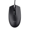 MOUSE USB TRUST BASI 1200 DPI - 3 PULSANTI - UTILIZZO AMBIDESTRO - CAVO DA 1,60 M - NERO