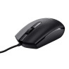MOUSE USB TRUST BASI 1200 DPI - 3 PULSANTI - UTILIZZO AMBIDESTRO - CAVO DA 1,60 M - NERO