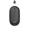MOUSE WIRELESS RICARICABILE TRUST PUCK 1600 DPI - 3 PULSANTI SILENZIOSI - ULTRA SOTTILE - UTILIZZO AMBIDESTRO - NERO