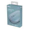 MOUSE WIRELESS RICARICABILE TRUST PUCK 1600 DPI - 3 PULSANTI SILENZIOSI - ULTRA SOTTILE - UTILIZZO AMBIDESTRO - BLU