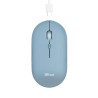 MOUSE WIRELESS RICARICABILE TRUST PUCK 1600 DPI - 3 PULSANTI SILENZIOSI - ULTRA SOTTILE - UTILIZZO AMBIDESTRO - BLU
