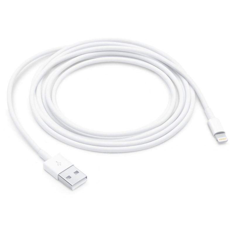 CAVO APPLE DA LIGHTNING A USB-A - LUNGHEZZA 2 M - BIANCO