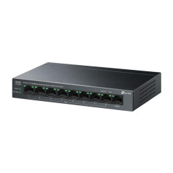SWITCH TP-LINK LS109P LITEWAVE CON 9 PORTE RJ45 DA 100 MBPS - NON GESTITO - 8XPOE+ - PLUG AND PLAY - RIPRISTINO AUTOMATICO