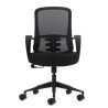 SEDIA DA UFFICIO ERGONOMICA OQONOS CHERG 006 CON SCHIENALE IN RETE TRASPIRANTE, PISTONE A GAS DI CLASSE 4, SUPPORTO LOMBARE, BRA