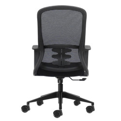 SEDIA DA UFFICIO ERGONOMICA OQONOS CHERG 006 CON SCHIENALE IN RETE TRASPIRANTE, PISTONE A GAS DI CLASSE 4, SUPPORTO LOMBARE, BRA