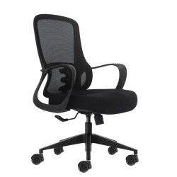 SEDIA DA UFFICIO ERGONOMICA OQONOS CHERG 006 CON SCHIENALE IN RETE TRASPIRANTE, PISTONE A GAS DI CLASSE 4, SUPPORTO LOMBARE, BRA