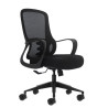 SEDIA DA UFFICIO ERGONOMICA OQONOS CHERG 006 CON SCHIENALE IN RETE TRASPIRANTE, PISTONE A GAS DI CLASSE 4, SUPPORTO LOMBARE, BRA