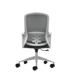 SEDIA DA UFFICIO ERGONOMICA OQONOS CHERG 006 CON SCHIENALE IN RETE TRASPIRANTE, PISTONE A GAS DI CLASSE 4, SUPPORTO LOMBARE, BRA