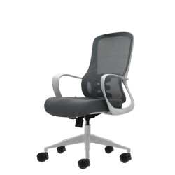SEDIA DA UFFICIO ERGONOMICA OQONOS CHERG 006 CON SCHIENALE IN RETE TRASPIRANTE, PISTONE A GAS DI CLASSE 4, SUPPORTO LOMBARE, BRA