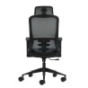 SEDIA DA UFFICIO ERGONOMICA OQONOS CHERG 005 CON POGGIATESTA CERVICALE REGOLABILE, SCHIENALE IN RETE TRASPIRANTE, PISTONE A GAS 