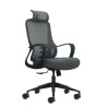 SEDIA DA UFFICIO ERGONOMICA OQONOS CHERG 005 CON POGGIATESTA CERVICALE REGOLABILE, SCHIENALE IN RETE TRASPIRANTE, PISTONE A GAS 