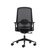 SEDIA DA UFFICIO ERGONOMICA OQONOS CHERG 001 CON SUPPORTO LOMBARE REGOLABILE IN ALTEZZA E PROFONDITÀ, SCHIENALE IN RETE TRASPIRA