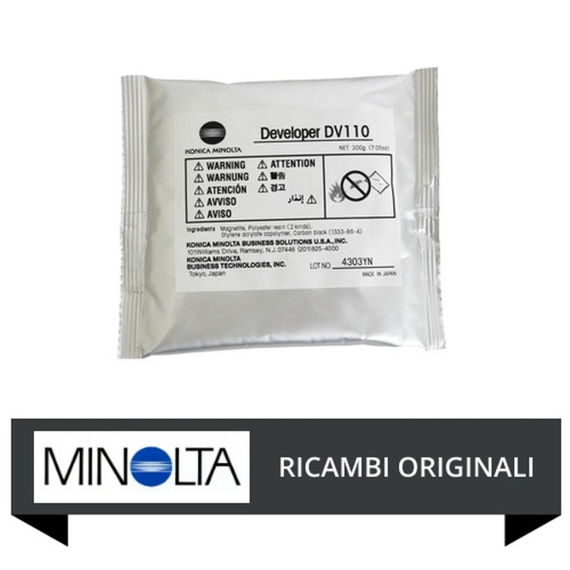 DEVELOPER ORIGINALE (DV110) MINOLTA BIZHUB 162 (200GR. PER 40K)