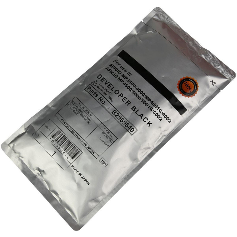 DEVELOPER COMPATIBILE (B2969640, K206) PER RICOH AFICIO MP3500 (1X500G) (JAPAN)