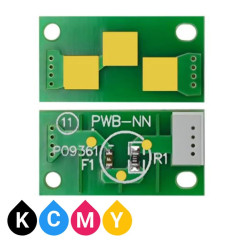 CHIP TONER COMPATIBILE (TN712, TN711, TN413K, TN613, TN618, TN713, TN812, TN912) PER MINOLTA 758 - KCMY