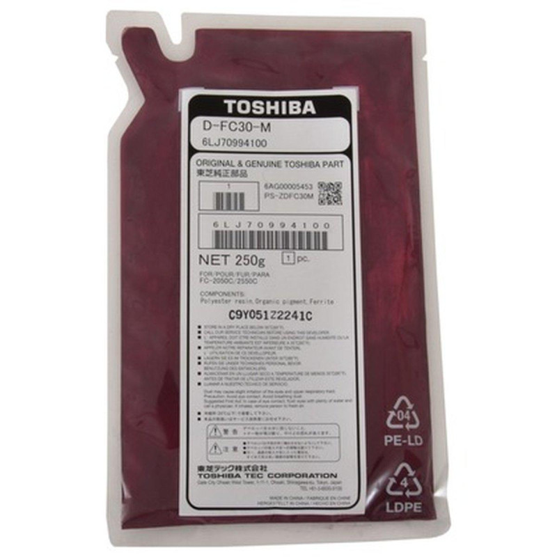 DEVELOPER ORIGINALE (6LJ70994100, 6LJ70384100, D-FC30-M) TOSHIBA 2050C | MAGENTA