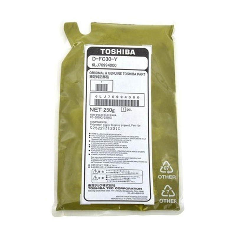 DEVELOPER ORIGINALE (6LJ70994000, 6LJ70384000, D-FC30-Y) TOSHIBA 2050C | GIALLO