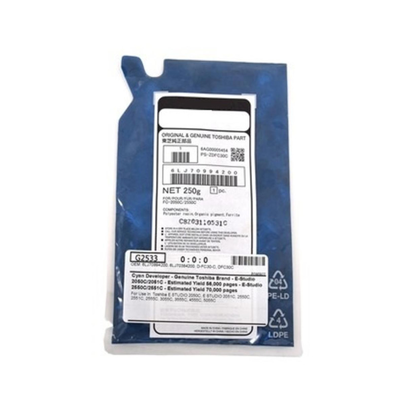 DEVELOPER COMPATIBILE (6LJ70994200, 6LJ70384200, D-FC30-C) PER TOSHIBA 2050C | CIANO