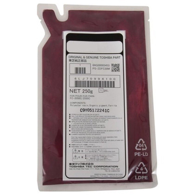 DEVELOPER COMPATIBILE (6LJ70994100, 6LJ70384100, D-FC30-M) PER TOSHIBA 2050C | MAGENTA