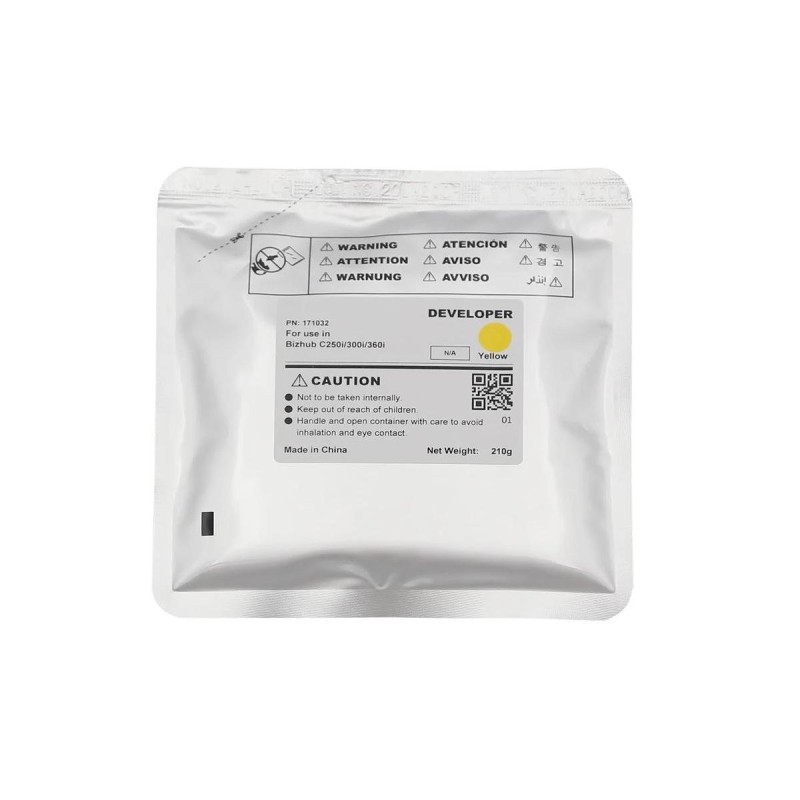 DEVELOPER COMPATIBILE (DV315Y, DV621Y) PER MINOLTA BIZHUB C250I (210G) GIALLO