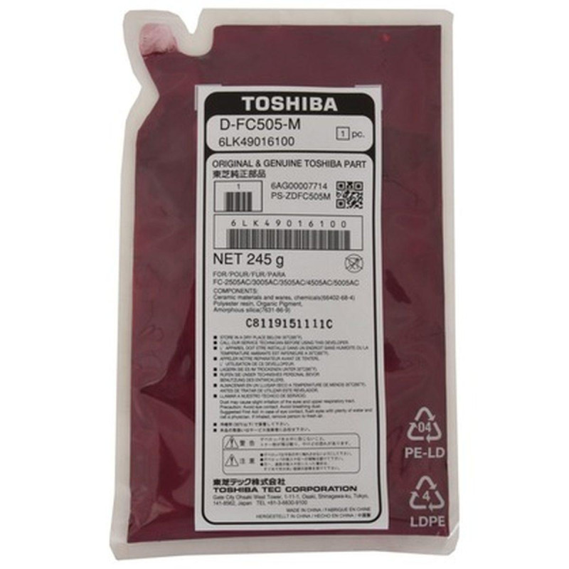 DEVELOPER ORIGINALE (D-FC505M, 6LK49016100) TOSHIBA E-STUDIO 2505AC | MAGENTA