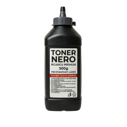 TONER NERO IN BOTTIGLIA DA 500GR PER BROTHER TN243, TN247, TN421