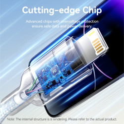 CAVO VENTION DA USB-A A LIGHTNING 2.4A - 2 M - INTRECCIATO - BIANCO