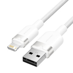 CAVO VENTION DA USB-A A LIGHTNING 2.4A - 2 M - INTRECCIATO - BIANCO
