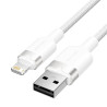CAVO VENTION DA USB-A A LIGHTNING 2.4A - 2 M - INTRECCIATO - BIANCO